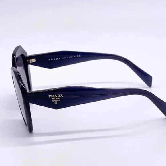 NEW PRADA PR16WS 08Q08I WOMEN’S SUNGLASSES PRADA SPR 16W BLUE EYEWEAR PR 16WS - Picture 6 of 12